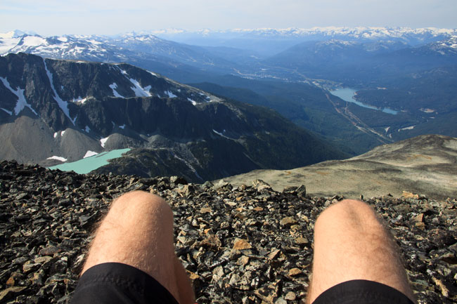 View of whistler from the scree slope.